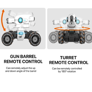  ماشین کنترلی شارژی لیزری نگهبان تیر ژله ای پرتاب کن Mecha Guardian Water Bomb Spray Car Remote Control 1:12 -اسباب بازی